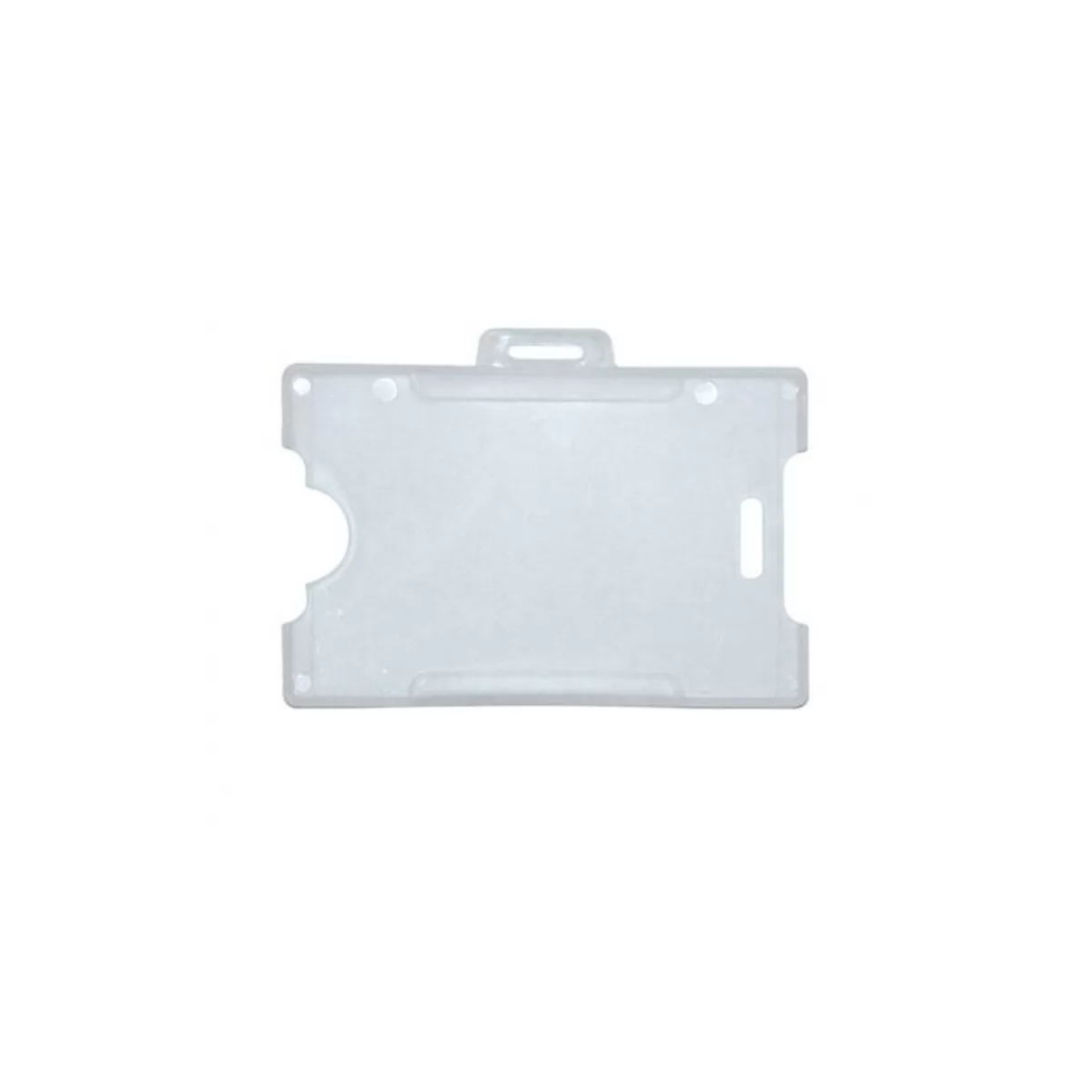 Porta Crachá Rígido Duplo Universal Para 2 Cartãos